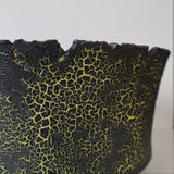 【雷土陶器鉢】クラシック釉薬ブラックカラー鉢 L　1