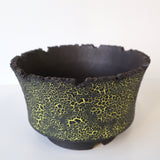 【雷土陶器鉢】クラシック釉薬ブラックカラー鉢 M　2