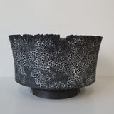 【雷土陶器鉢】クラシック釉薬ブラックカラー鉢 L　3