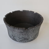 【雷土陶器鉢】クラシック釉薬ブラックカラー鉢 L　3