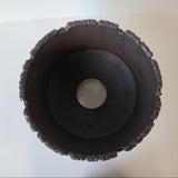 【雷土陶器鉢】クラシック釉薬ブラックカラー鉢 L　3