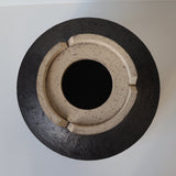 【雷土陶器鉢】クラシック釉薬ブラックカラー鉢 L　3