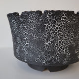 【雷土陶器鉢】クラシック釉薬ブラックカラー鉢 L　3