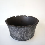 【雷土陶器鉢】クラシック釉薬ブラックカラー鉢 M　4