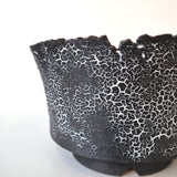 【雷土陶器鉢】クラシック釉薬ブラックカラー鉢 M　4