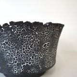 【雷土陶器鉢】クラシック釉薬ブラックカラー鉢 M　4