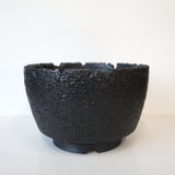 【雷土陶器鉢】クラシック釉薬ブラックカラー鉢　6