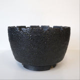 【雷土陶器鉢】クラシック釉薬ブラックカラー鉢　6