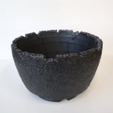 【雷土陶器鉢】クラシック釉薬ブラックカラー鉢　6