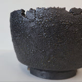 【雷土陶器鉢】クラシック釉薬ブラックカラー鉢　6