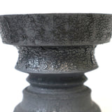【雷土陶器鉢】輪郭鉢ブラック黒結晶釉薬クラシック (S)