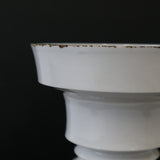 【雷土陶器鉢】輪郭鉢　磁気ホワイト (L)