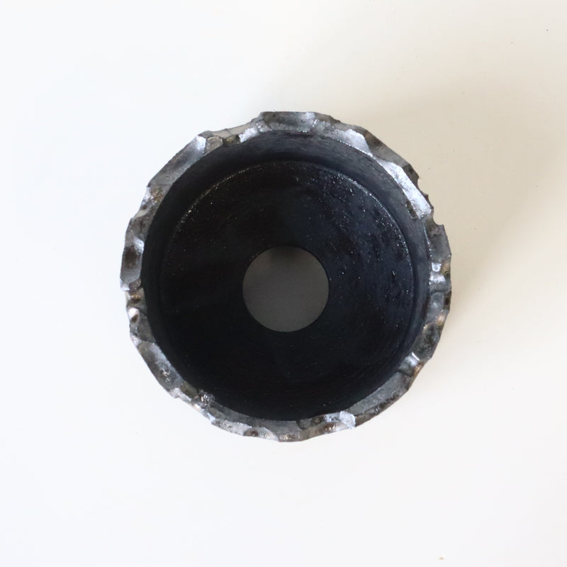 【雷土陶器鉢】山型ギザ鉢 雷釉薬 EC179
