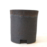 【かみ山陶器】金彩寸胴　3.5号