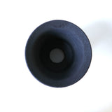 【かみ山陶器】黒釉ツバ広