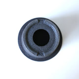 【かみ山陶器】黒釉ツバ広