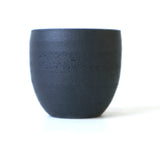 【かみ山陶器】黒釉マット丸